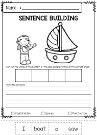 June Sentence Building Has 30 Pages Of Sentence Building Worksheets This Product Will T Sentence Building Writing Sentences Worksheets Kindergarten Worksheets