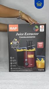 El Extractor de Jugo Eléctrico RAF es una excelente adición a tu cocina  👨🏻🍳., Con un potente motor de 800 W ⚡️y dos velocidades, este  exprimidor proporciona el máximo rendimiento de jugo con ...