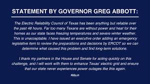 Citizenship of nearly 100,000 people resigned monday ahead of being forced out of office. Greg Abbott On Twitter We Are Ordering An Investigation Into Ercot And Immediate Transparency By Ercot