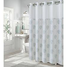 Hookless Coral Reef Shower Curtain In Grey Mist Hookless Shower Curtain Shower Curtain Bathroom Decor