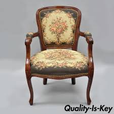 No rips, smoke free home. Vintage French Louis Xv Provincial Style Arm Chair Floral Tapestry Fabric From Vintage Philly Furniture Of Philadelphia Attic French Vintage Armchair French Style Chairs