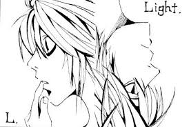 L Light Death Note L And Light Notes