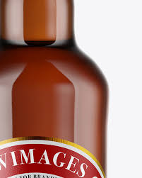Download Amber Glass Dark Beer Bottle Mockup Free Psd Mockups Template Promockups PSD Mockup Templates