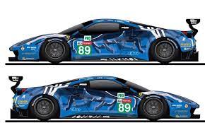 Driven by mike hailwood and david hobbs, it sported a unique version of the gulf racing livery, with an orange. Risi Unveils Blue Ferrari Gte Pro Livery For 24h Le Mans Sportscar365