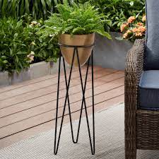 Mainstays Metal Plant Stand With Hairpin Legs Walmart Com Metal Plant Stand Plant Stand Ribbon Plant