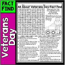 Veterans Day Word Search Activity Veterans Day Reading Nonfiction Text Features Activities Nonfiction Texts Nonfiction Text Features