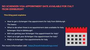 How To Book Italy Schengen Visa Appointment In Edinburgh Apply Now