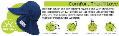 Flap Happy Baby And Childrens Swim Flap Hat Upf 50 Highest Certified Uv Sun Protection Azo Free Dye Floats On Water