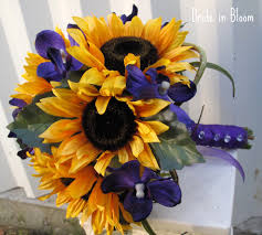 Shop our weekly sale & save 10% off select high quality wholesale priced items. Sunflower Purple Orchid Bridal Bouquet Www Etsy Com Listin Flickr