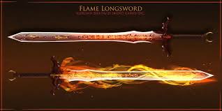 Flame Sword By Bing0ne On Deviantart Flaming Sword Fantasy Sword Sword Drawing You can use your action to make a melee spell attack with the fiery blade. flaming sword fantasy sword sword drawing