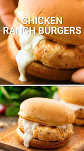Ranch Ground Chicken Burger Chicken Burgers Recipe Turkey Burger Recipes Ground Chicken Burgers
