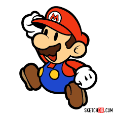 How To Draw Classic 2d Super Mario Sketchok You can also visit the official mario website and try drawing other characters on your own. how to draw classic 2d super mario