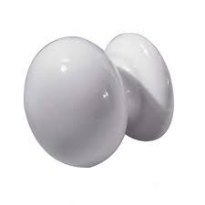 Decorative 3 inches cabinet pull. Large White Porcelain Cupboard Cabinet Knob