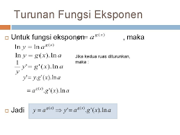 Materi dan contoh soal persamaan eksponen marthamatika. Contoh Soal Turunan Fungsi Logaritma Dan Eksponensial