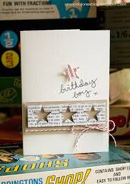 To wish you all the special things closest to your heart to make this birthday extra nice right from the very start best wishes on your birthday. Birthday Boy Card Handmade Birthday Cards Birthday Cards Simple Cards