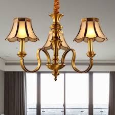 Colonial Starburst Chandelier Lamp Metal 3 5 6 Heads Ceiling Hanging Light In Gold For Living Room Beautifulhalo Com