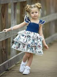 Baby Girls Active Street Chic Party Birthday Blue White Floral Lace Up Print Sleeveless Regular Regular Above Knee Dress Blue Toddler 2020 Us 12 99 Little Girl Dresses Baby Girl Dresses Kids Outfits