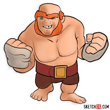 The belt is from the annual village eating contest. the super giant is a super troop based on the giant. How To Draw Boxer Giant From Clash Of Clans Sketchok Easy Drawing Guides