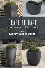 Black Planters Large Ceramic Planters Flower Pots Outdoor Black Ceramic Planter