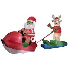 Get it as soon as fri, apr 30. Shop Gemmy 6 Ft Lighted Santa Christmas Inflatable At Lowes Com Inflatable Christmas Decorations Christmas Inflatable Christmas Inflatables