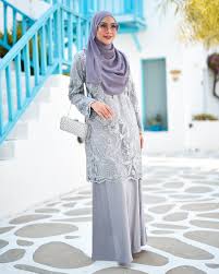 Check spelling or type a new query. Baju Kurung Lace Azizah Silver Cloud Muslimahclothing Com