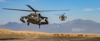 For operations in arctic environments, the black hawk can be fitted with landing skis. Black Hawk