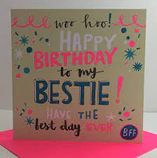 Rachel Ellen Designs Beste Vriend Verjaardagskaart Gelukkige Verjaardag Aan Mijn Bestie Amazon Nl Kantoorproducten
