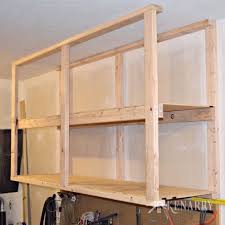 How To Create Garage Storage With Ceiling Mounted Shelves Diy Garage Storage Garage Wall Shelving Garage Storage Shelves