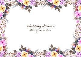 Try to search more transparent images related to invitation card png |. Wedding Decorative Flowers Frame With Invitation Card Background 693730 Vector Art At Vecteezy