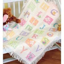 Save on counted cross stitch patterns! Dimensions Needlecrafts Counted Cross Stitch Abc Afghan By Dimensions Needlecrafts Cross Stitch Baby Blanket Embroidery Designs Baby Baby Blanket Dimensions