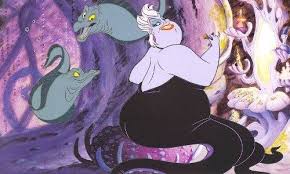Ursula With Her Eel Henchmen Flotsam And Jetsum Getting Them Wrapped Around My Arm Disney Villains The Little Mermaid Mermaid Disney