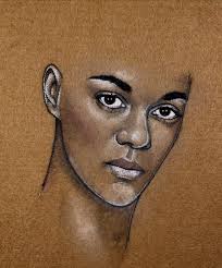 A YEAR AGO OR SO, ME & CANADIAN ARTIST TERESA BURROWS DECIDED TO MAKE  PORTRAITS OF EACH OTHER BECAUSE WE LOVED EACH OTHERS WORK. I AM BLOWN AWAY  TO SEE THE PORTRAIT