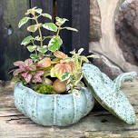 Ceramic Pumpkin Planter