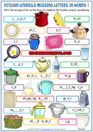 Learn kitchen utensils vocabulary in an active way. Kitchen Equipment And Utensils Crossword Answers Tentang Kitchen