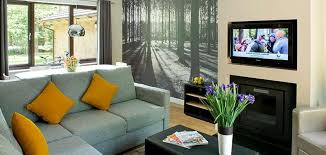We've refreshed the interiors and added a 40 inch flatscreen tv. Woodland Lodges With Log Burner Private Patio Center Parcs