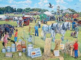 Bits And Pieces Jigsaw Puzzles Uk Ravensburger 19767 Day In The Country The Country Show 1000pc Jigsaw Puzzle Puzzle Art Cartoon Art Styles Jigsaw Puzzles