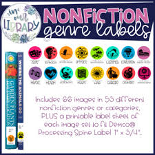 Print, cut and apply and you'll be all set to. Nonfiction Genre Labels By Inourlibrary Teachers Pay Teachers