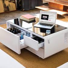 High to low nearest first. This Smart Coffee Table Is Equipped With A Mini Fridge Speakers And Outlets