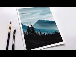Mako's back, and she's got an irresistible beginner watercolor technique to bring all your watercolor ideas to life! Landscape Watercolor Painting Tutorial For Beginners Watercolor Mountain Tutorial Eas Watercolor Mountains Tutorial Watercolor Landscape Watercolor Mountains