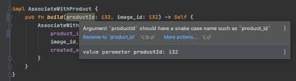 Boolean, true to convert the result to upper case, false to get lower case text. Quickfix Rename To Snake Case Issue 4598 Rust Analyzer Rust Analyzer Github