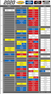 O'reilly auto parts 125 tv schedule. Oc 2020 Tv Schedule For Cup Xfinity Trucks And Arca Nascar
