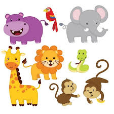 Jungle Animal Clipart Jungle Friends Clipart Jungle Clipart Cute Animal Animal Friends Instant Cute Animal Clipart Jungle Animals Animal Clipart