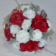 Cloud nine dried flower arrangement. Silk Wedding Bouquets The Floral Touch Uk South Yorkshire
