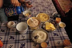 Tsampa Or Roasted Barley Flour A Traditional Staple Food Of Tibetan Tibetan Food Food Food Staples
