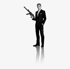 And you're joining him on the highly confidential bond 25 set in london. James Bond Daniel Craig James Bond Black And White 266x750 Png Download Pngkit