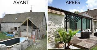 Avant Apres Creer Une Veranda En Harmonie Avec Un Batiment Ancien Renovation Vieille Maison Batiment Ancien Renovation Maison Ancienne