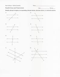 In this worksheet, students complete two geometry proofs. Worksheet Parallel Lines Cut By A Transversal Printable Worksheets And Activities For Teachers Parents Tutors And Homeschool Families