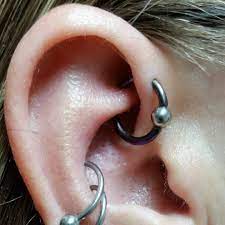 Helix To Rook Orbital Piercing Body Piercings Orbital Piercing Piercing