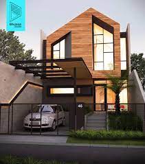 Desain ini memperlihatkan gambar rumah minimalis modern yang juga bergaya resort atau rumah peristirahatan. Pin Auf House