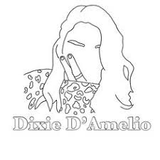Charlidamelio Dixiedamelio Coloring Coloringpages Quarentine Printable Print Tiktok In 2020 Coloring Pages Darth Fictional Characters